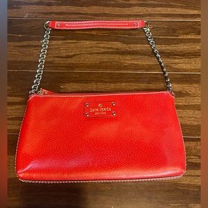 Kate Spade Red leather bag chain strap